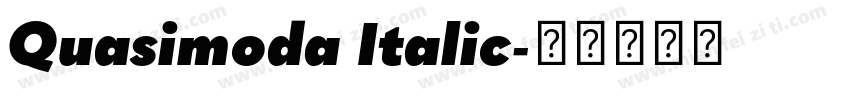 Quasimoda Italic字体转换
